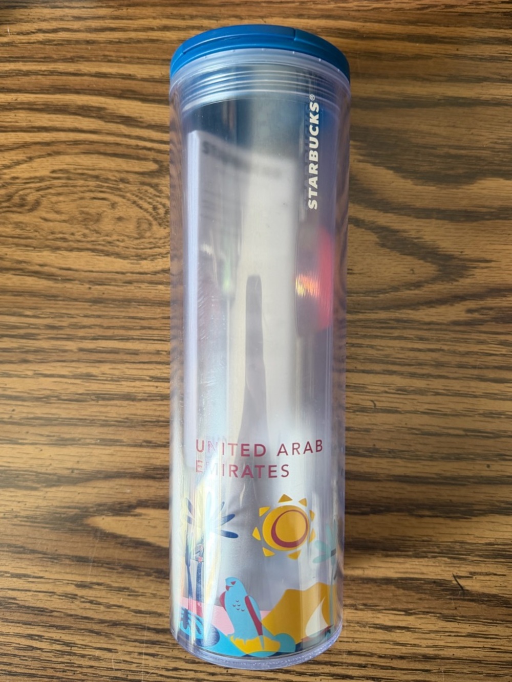 Starbucks United Arab Emirates Tumbler Travel Cup Blue Lid